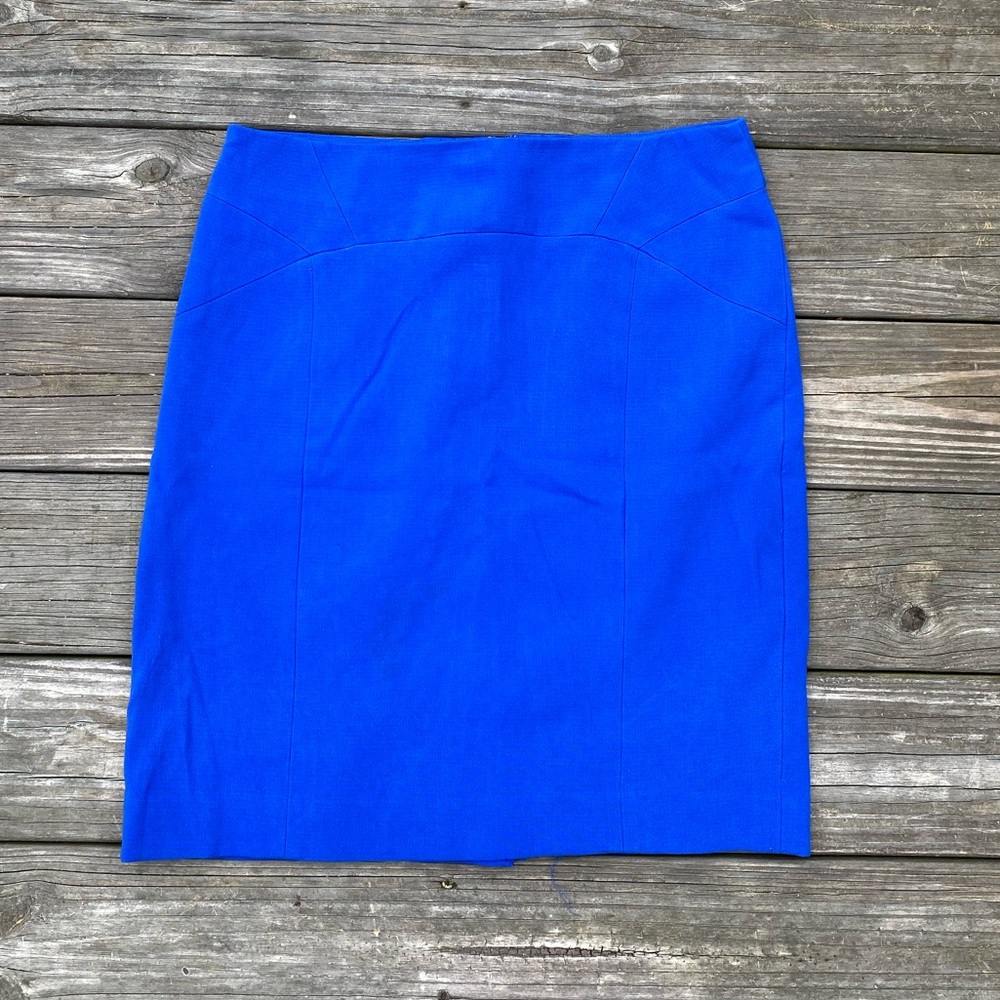The Limited royal blue business skirt fall/winter weight fully lined sz 14